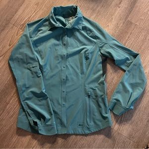 REI hiking shirt XS turquoise